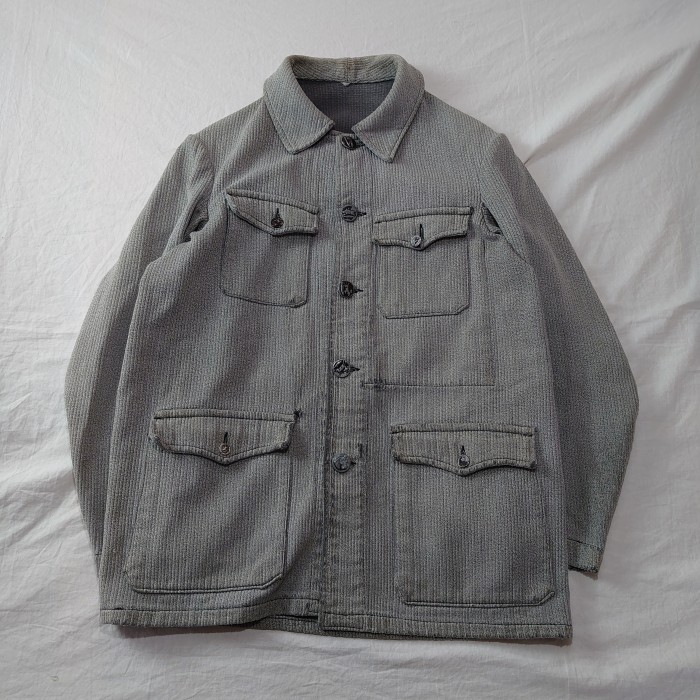【special】フレンチハンティングジャケット コットンピケ 動物ボタン50s | Vintage.City 古着屋、古着コーデ情報を発信