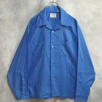 70s " van heusen " cotton x poly open collar shirts | Vintage.City 빈티지숍, 빈티지 코디 정보