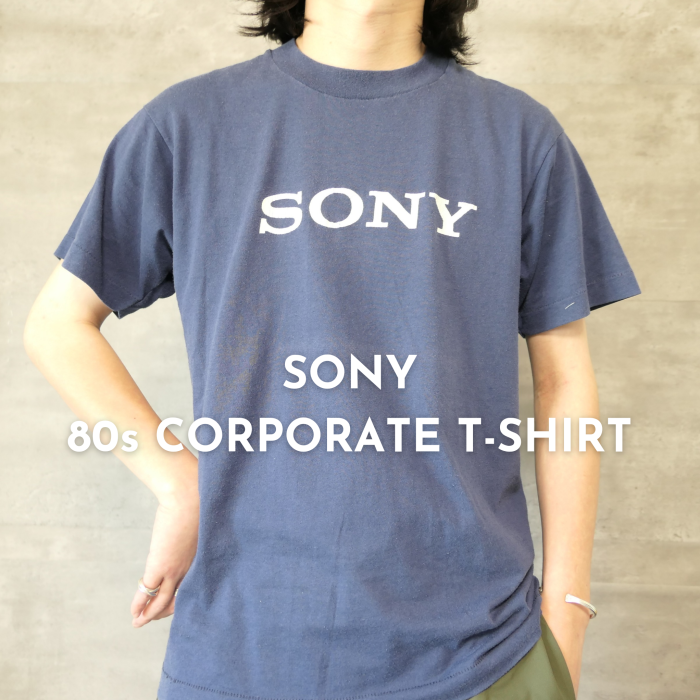 VINTAGE 80s L Corporate logo T-shirt -SONY- | Vintage.City