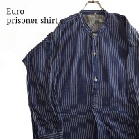【雰囲気抜群】ユーロプリズナーシャツ グランパ フィッシャーマン ストライプ | Vintage.City 빈티지숍, 빈티지 코디 정보