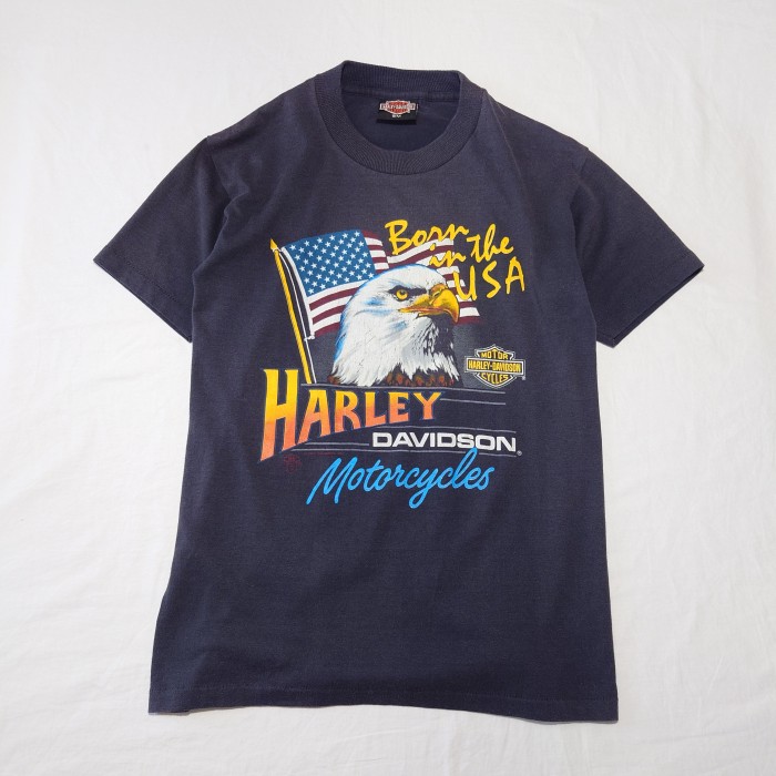 【80s】ハーレーダビッドソン ヴィンテージTシャツ 両面プリント イーグル | Vintage.City 빈티지숍, 빈티지 코디 정보