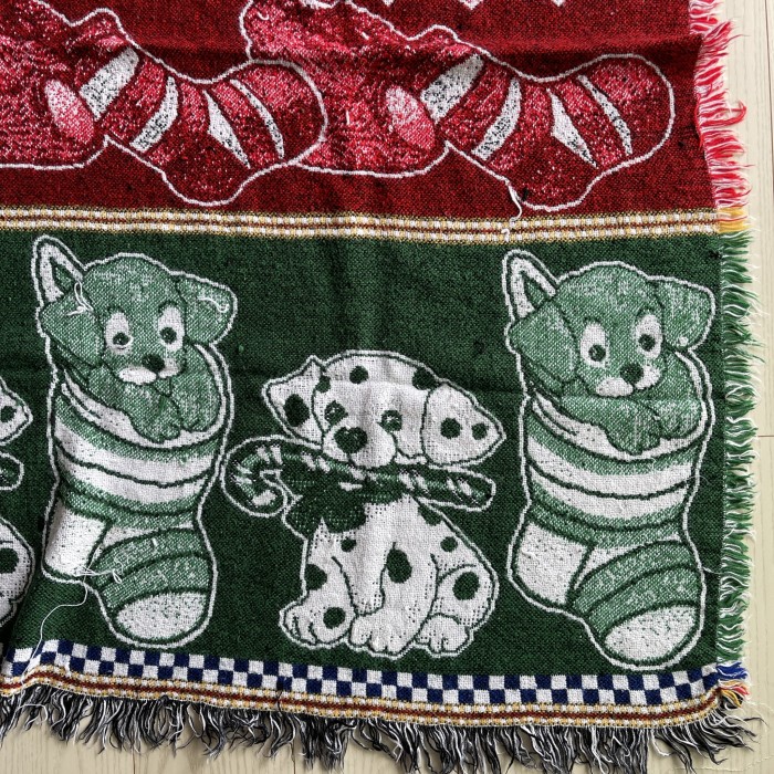 P37-36 ヴィンテージラグ　マット　絨毯　アニマル　犬　猫　アンティーク　カントリー　雑貨 | Vintage.City 古着屋、古着コーデ情報を発信