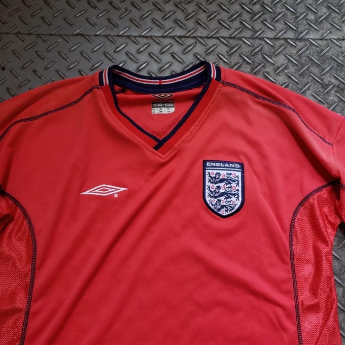 02-04s UMBRO "England National Team" Football Game Shirt | Vintage.City 빈티지숍, 빈티지 코디 정보