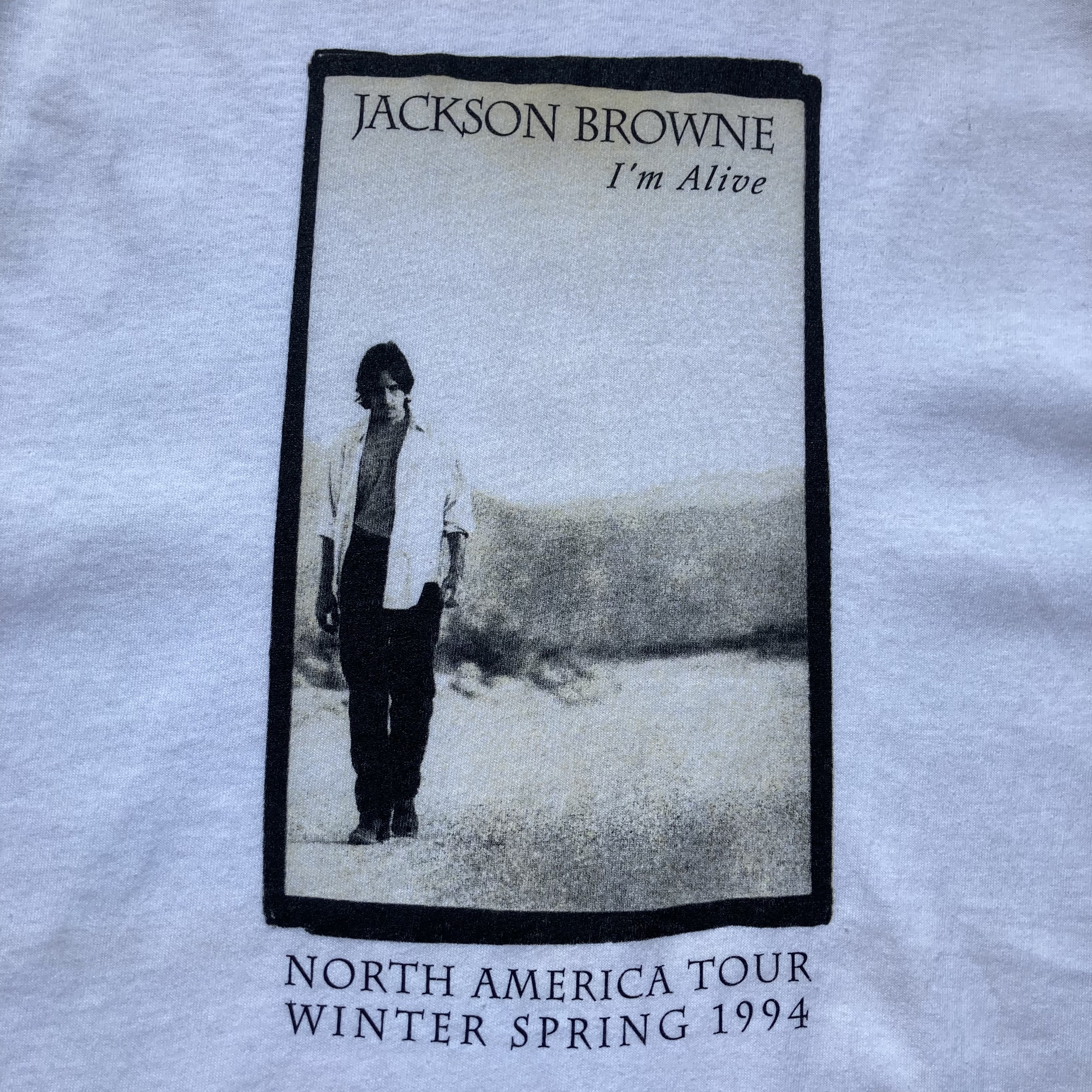 ジャクソンブラウン　1994ツアーTシャツ　I'm Aliveメンズ