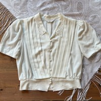 white scallop blouse | Vintage.City 빈티지숍, 빈티지 코디 정보