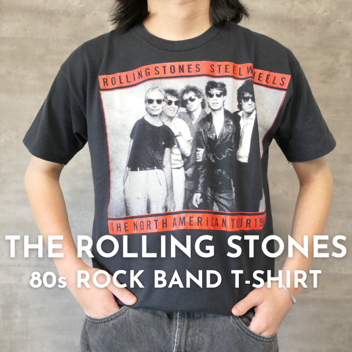VINTAGE 80s Rock band T-shirt -THE ROLLING STONES- | Vintage.City