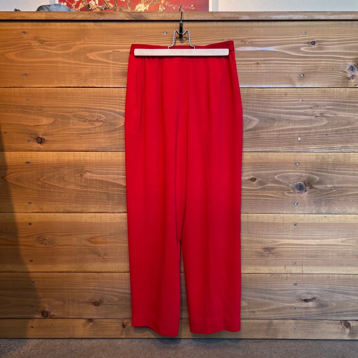 red polyester pants | Vintage.City 古着屋、古着コーデ情報を発信
