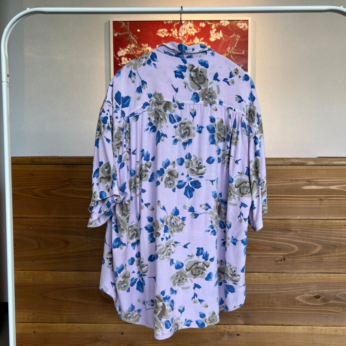 vintage flowe textile shirt | Vintage.City 古着屋、古着コーデ情報を発信