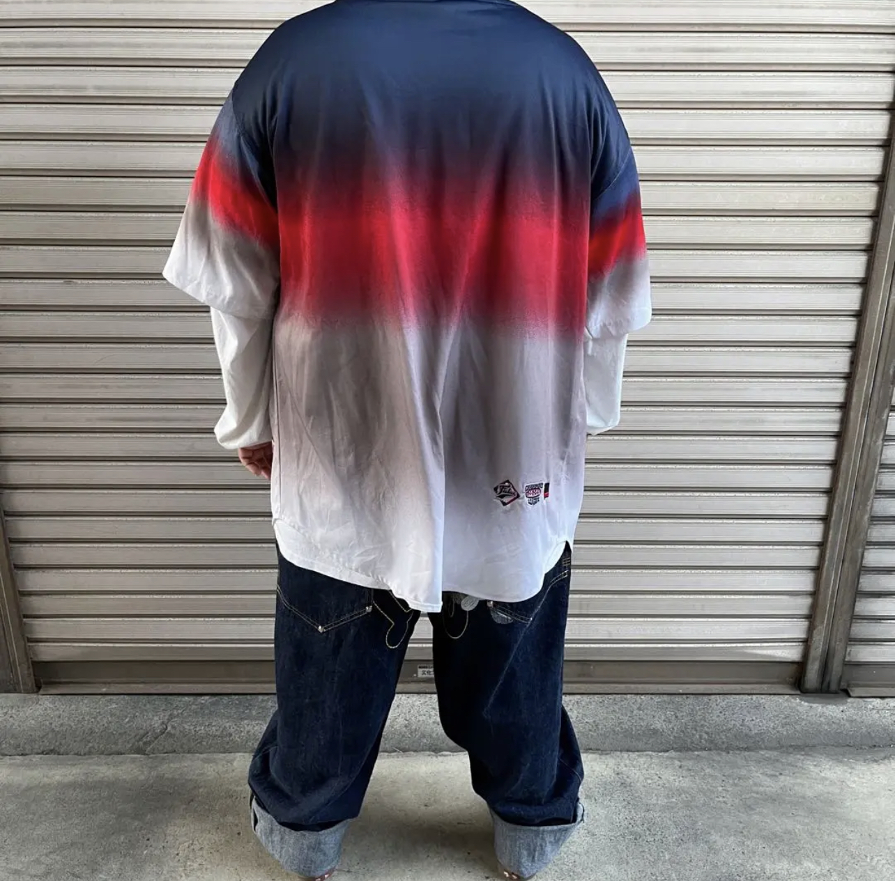 90s 00s FUBU ゲームシャツユルダボ メンズストリートB系ファッション 