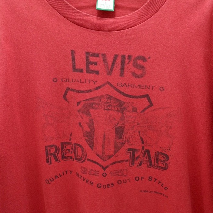 【"90's Levi's" RED TAB printed tee】 | Vintage.City 古着屋、古着コーデ情報を発信