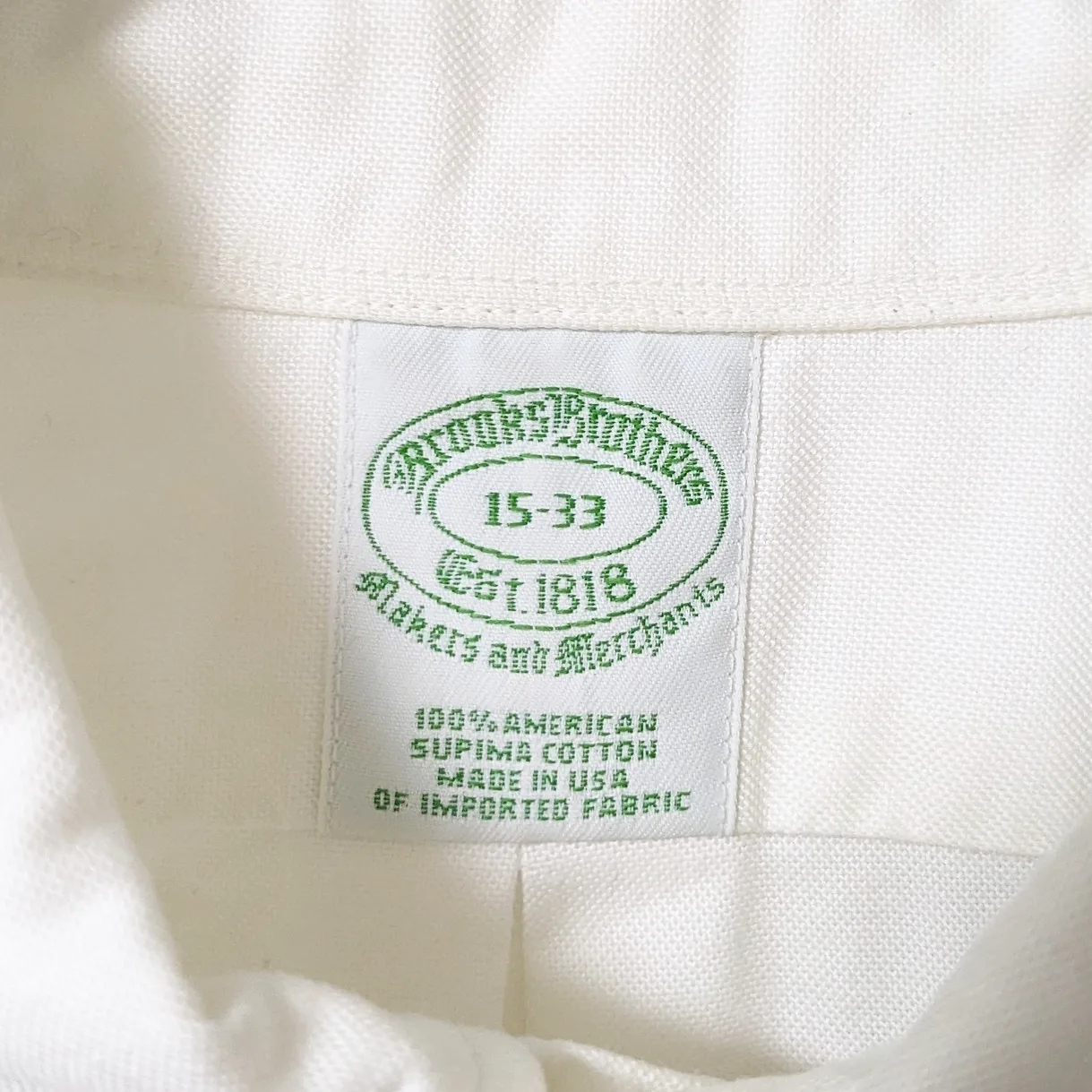 USA製！緑タグ Brooks Brothers ビンテージ BDシャツ 白 | Vintage.City