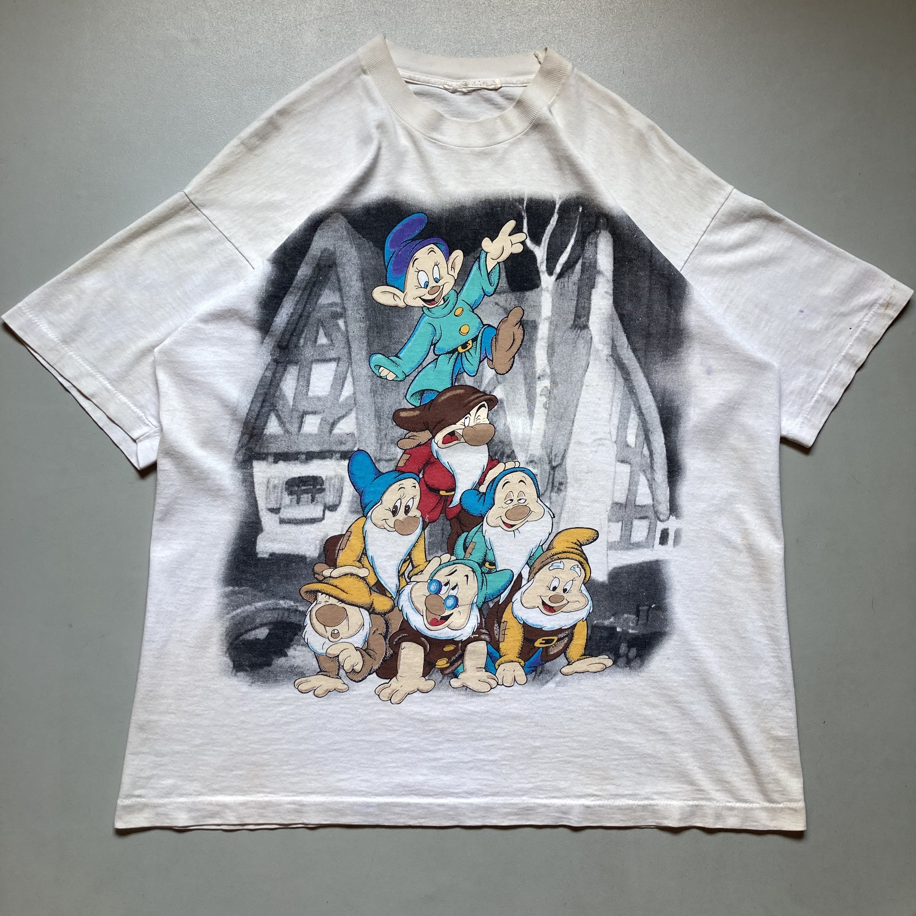 90s Disney 白雪姫と7人の小人 T-shirt ディズニー Tシャツ 半袖T 