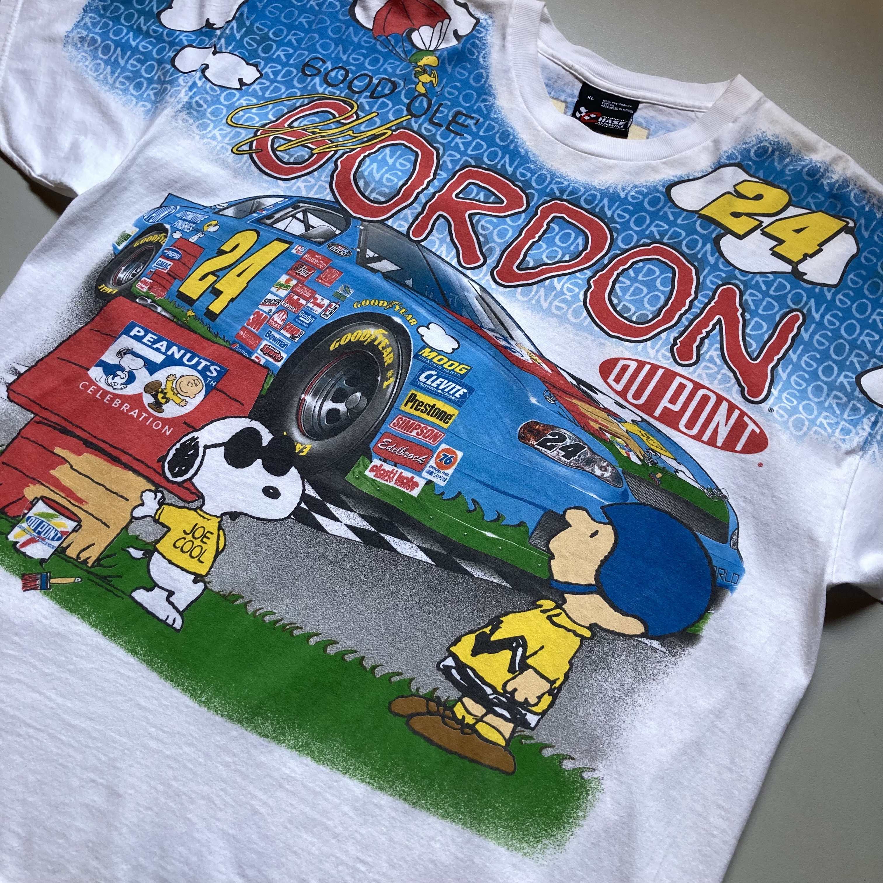 00s Jeff Gordon Nascar Racing Peanuts Snoopy T-shirt スヌーピーT ...