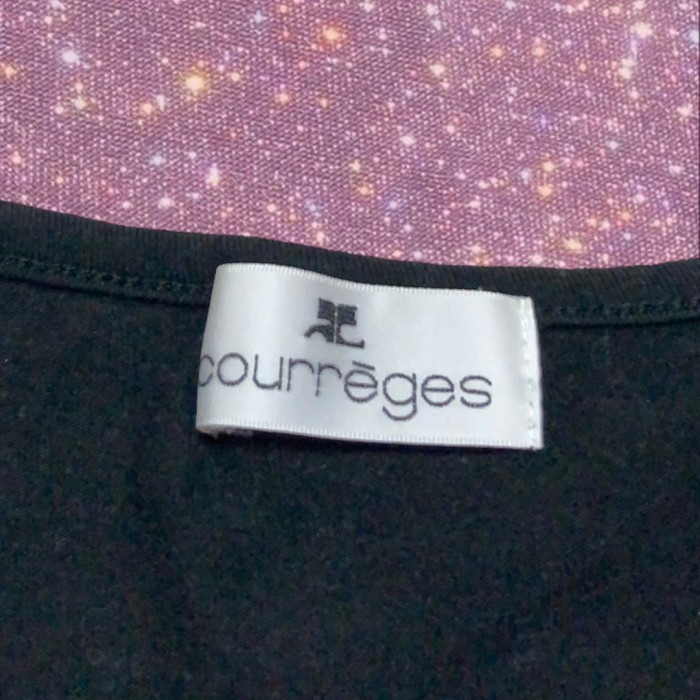 00's y2k early 2000's "courreges " bling-bling rhinestone logo  T-shirt Tops | Vintage.City 古着屋、古着コーデ情報を発信