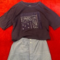 バンダナリメイクTシャツ ネイビー | Vintage.City 古着屋、古着コーデ情報を発信