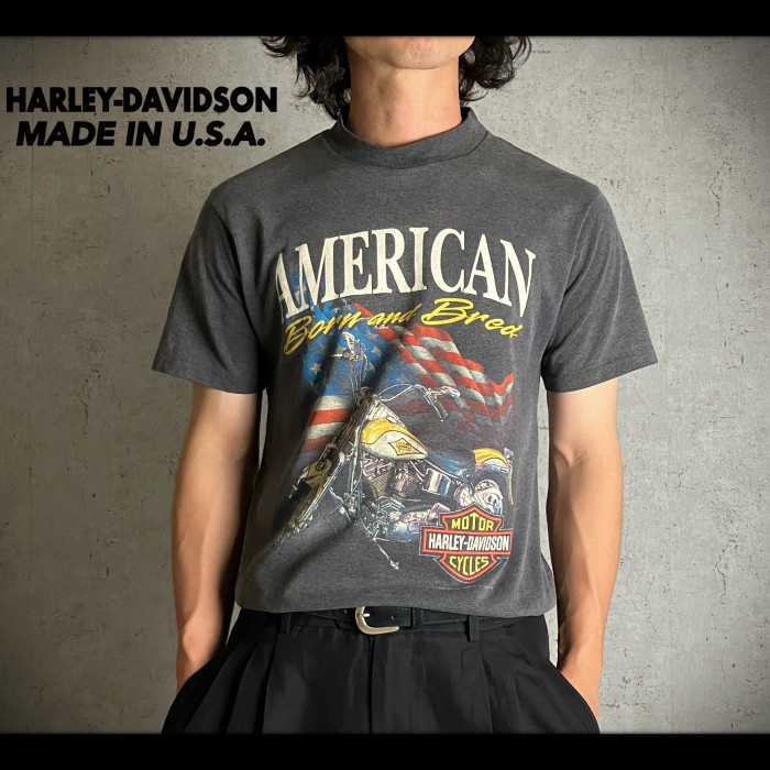 90s USA製 HARLEY-DAVIDSON ハーレーダビッドソン Tシャツ | Vintage.City