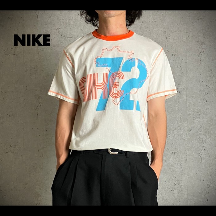 00s~ NIKE ナイキ ナンバリング プリント リンガー Tシャツ y2k ...