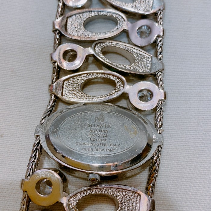 ヴィンテージ　腕時計　シルバー色　ラインストーン　vintage watch | Vintage.City 古着屋、古着コーデ情報を発信