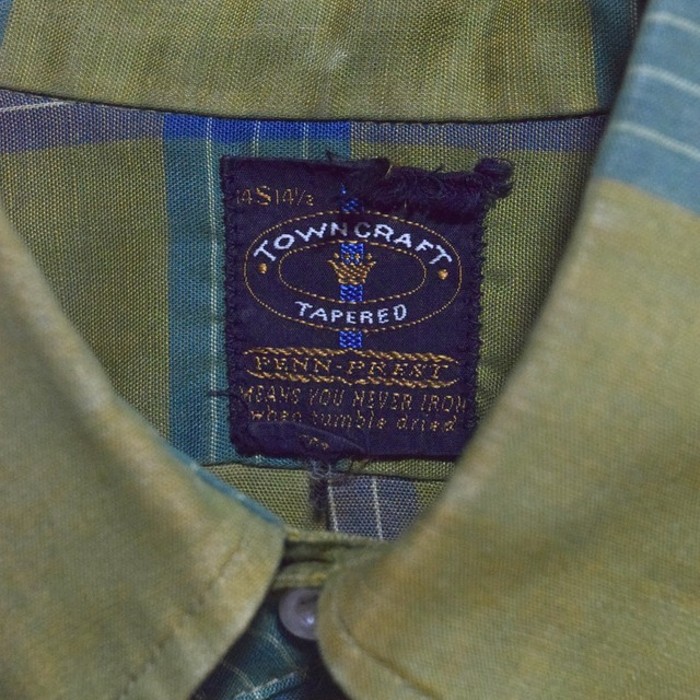 70s " towncraft " cotton x poly BD shirts | Vintage.City 빈티지숍, 빈티지 코디 정보