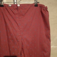総柄パジャマパンツ　XLサイズ相当　エンジカラー　セットアップ可能　1846- | Vintage.City 古着屋、古着コーデ情報を発信