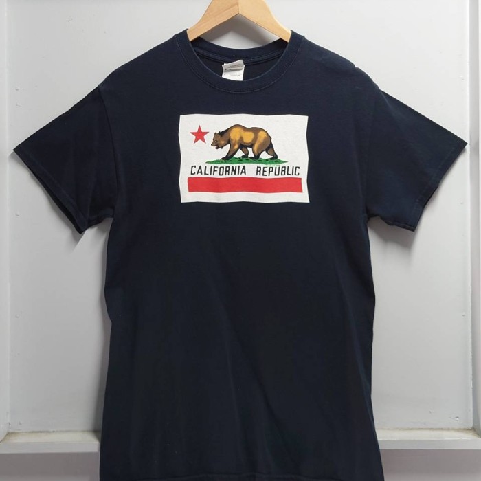 CALIFORNIA REPUBLIC プリント Tシャツ ブラック S 半袖 | Vintage.City 빈티지숍, 빈티지 코디 정보