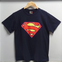 スーパーマン ロゴ プリント Tシャツ ネイビー S相当 | Vintage.City 古着屋、古着コーデ情報を発信