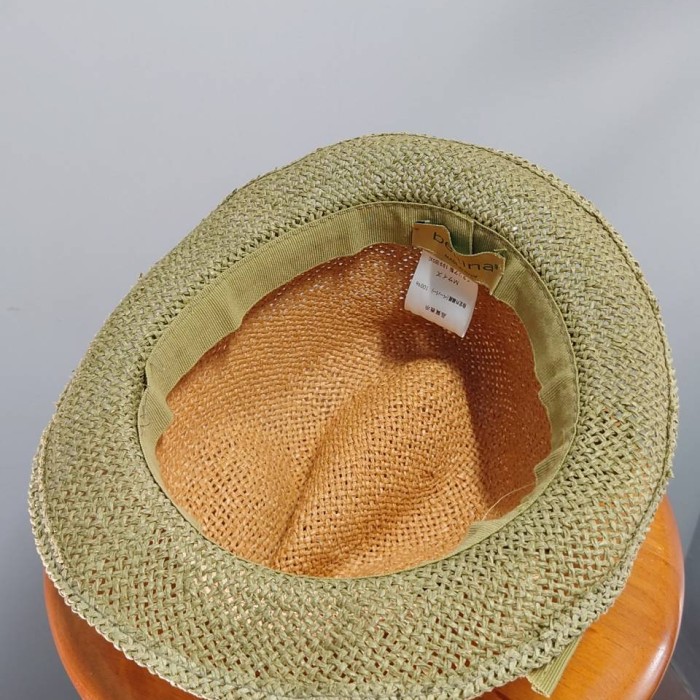 bettina イタリア製 リボン付き ツートン ペーパー ハット M 帽子 | Vintage.City 古着屋、古着コーデ情報を発信