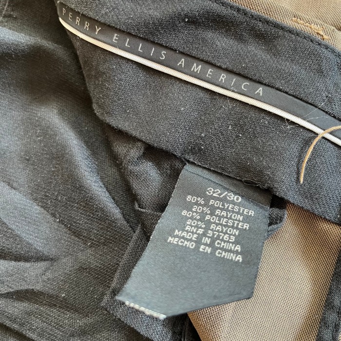 "PERRY ELLIS" polyester/rayon slacks | Vintage.City 古着屋、古着コーデ情報を発信
