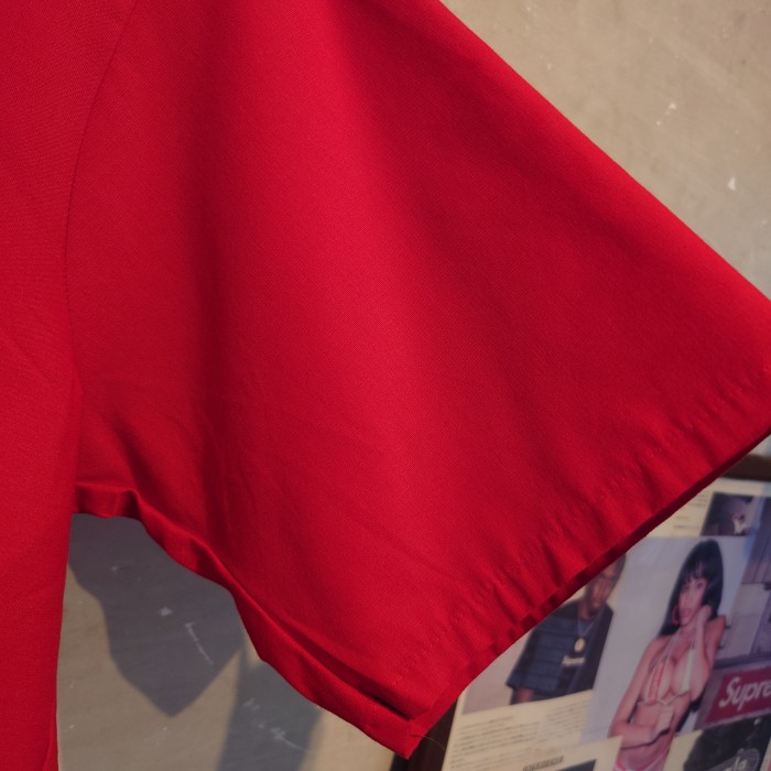 RED KAP(レッドキャップ)半袖ワークシャツ　デッドストック　レッド　Мサイズ　ホンジュラス　ポリ、コットン　138 | Vintage.City 빈티지숍, 빈티지 코디 정보