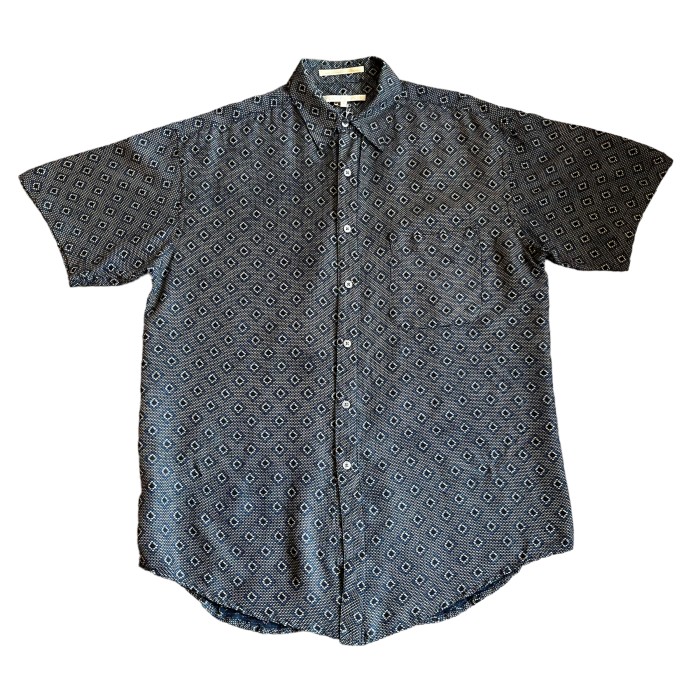 "PERRY ELLIS" patterned silk shirt | Vintage.City 빈티지숍, 빈티지 코디 정보