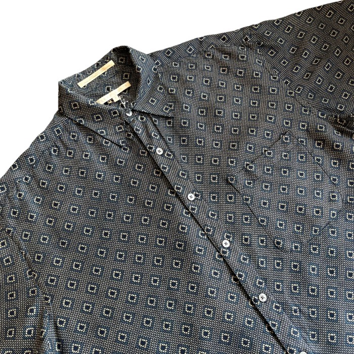 "PERRY ELLIS" patterned silk shirt | Vintage.City 빈티지숍, 빈티지 코디 정보