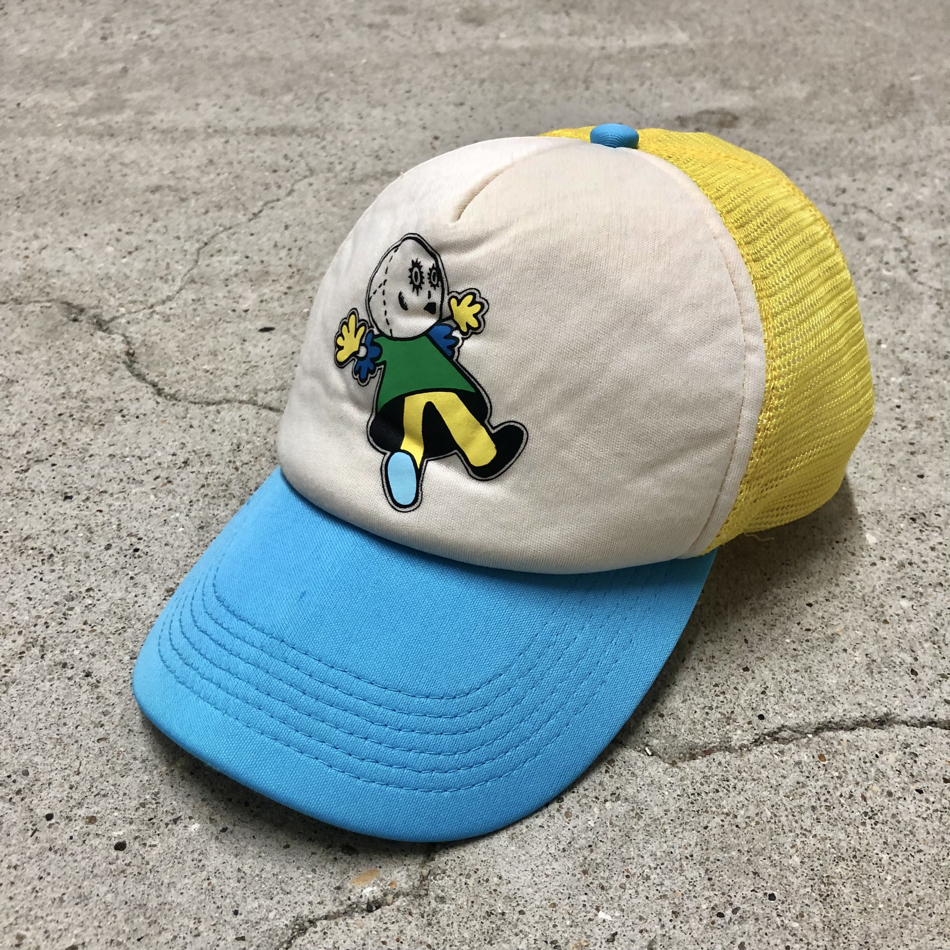 90s OLD STUSSY/S logo Mesh Cap/紺タグ/S-M/メッシュキャップ/Sロゴ 
