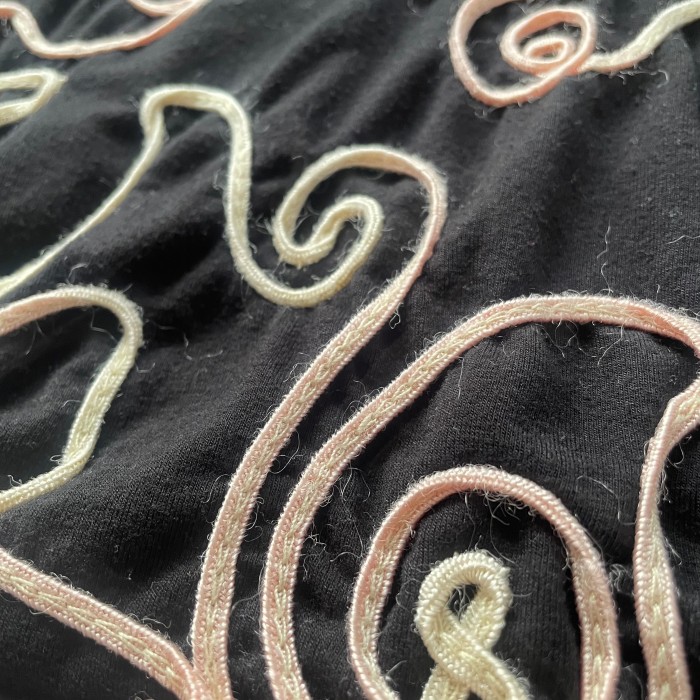 Lauren Michell 黒 リボン刺繍トップス vintage | Vintage.City 빈티지숍, 빈티지 코디 정보
