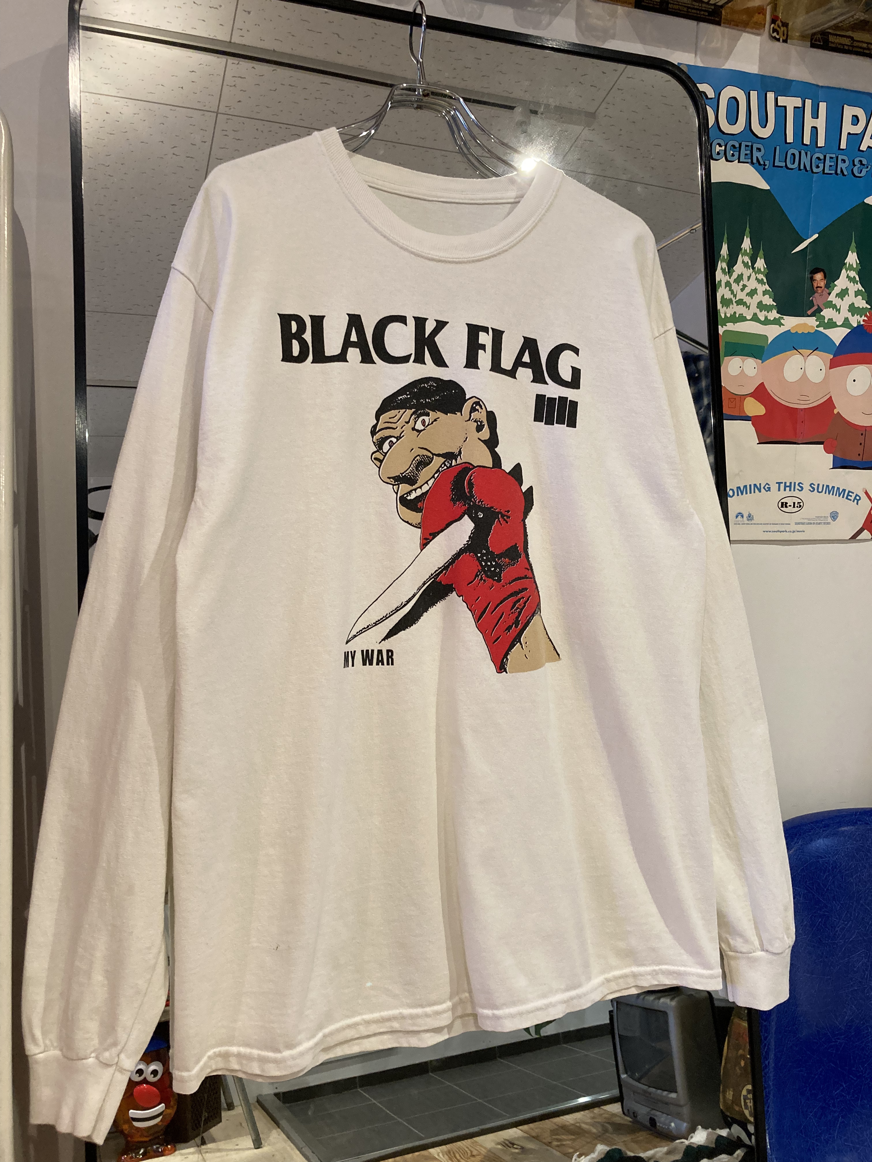 90's〜 BLACK FLAG L/S Tシャツ(SIZE L〜XL相当) | Vintage.City