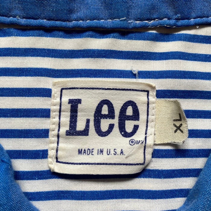 80s Lee stripes S/S shirt 80年代　リー　ストライプシャツ　半袖シャツ | Vintage.City 古着屋、古着コーデ情報を発信