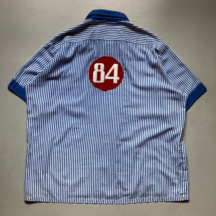 80s Lee stripes S/S shirt 80年代　リー　ストライプシャツ　半袖シャツ | Vintage.City 빈티지숍, 빈티지 코디 정보