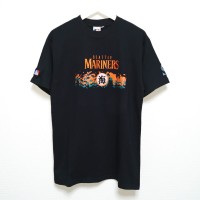 L 00s シアトル マリナーズ MARINERS Tシャツ 刺繍 MLB 黒 | Vintage.City 빈티지숍, 빈티지 코디 정보