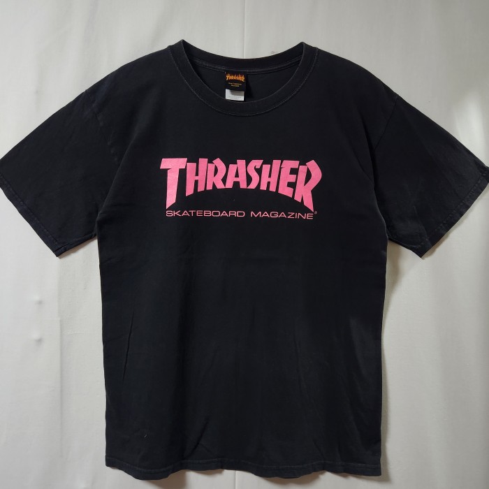 THRASHER　スラッシャー　ロゴ Tシャツ　メキシコ製　半袖　黒　サイズL | Vintage.City 古着屋、古着コーデ情報を発信