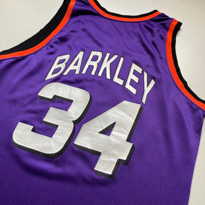 NBA game shirt PHOENIX SUNS 34 Barkley バスケットボール　ユニフォーム　ゲームシャツ USA製 アメリカ製 Champion チャンピオン | Vintage.City 古着屋、古着コーデ情報を発信
