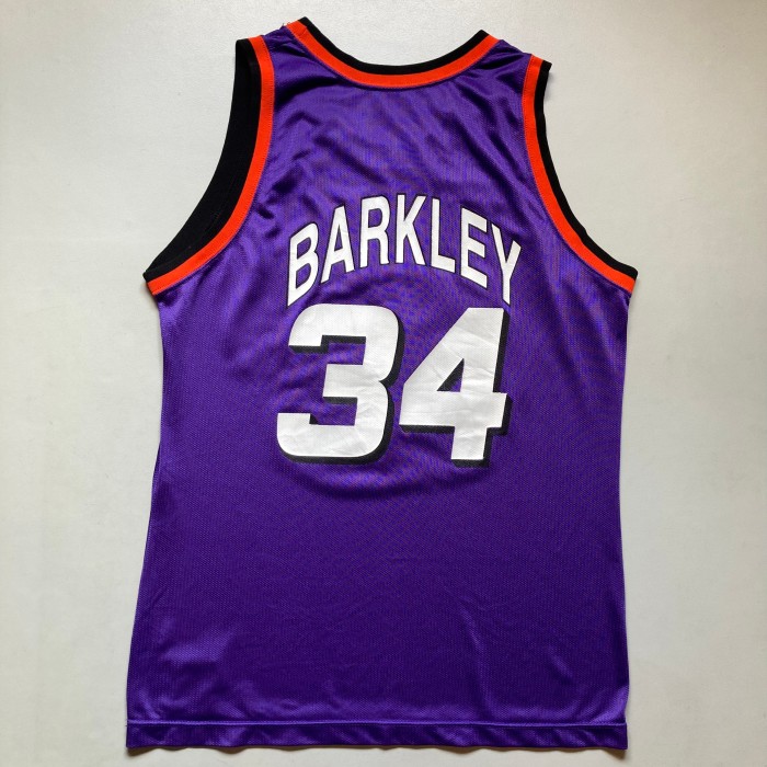 NBA game shirt PHOENIX SUNS 34 Barkley バスケットボール　ユニフォーム　ゲームシャツ USA製 アメリカ製 Champion チャンピオン | Vintage.City 古着屋、古着コーデ情報を発信
