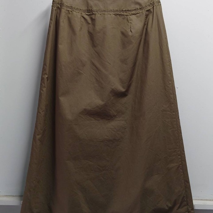 laura ashley 刺繍入り コットン スカート オリーブ サイズ9 | Vintage.City 古着屋、古着コーデ情報を発信
