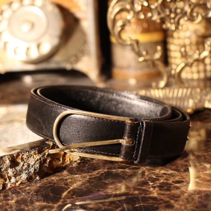 CELINE buckle leather belt