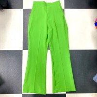 used／ center tuck colour pants (GN) | Vintage.City 古着屋、古着コーデ情報を発信