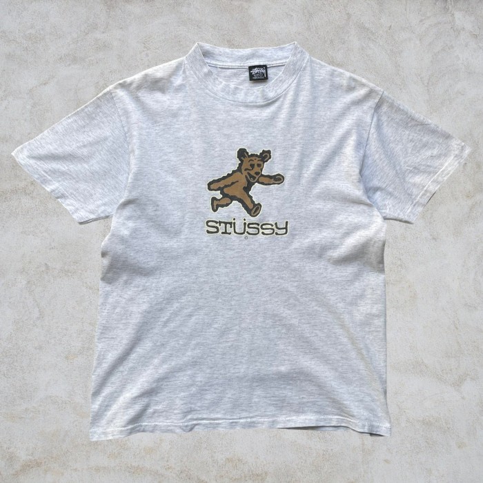 oldold stussy 80s 黒タグ 半袖Tシャツ bear