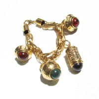 80s Vintage gold charm bracelet | Vintage.City 빈티지숍, 빈티지 코디 정보