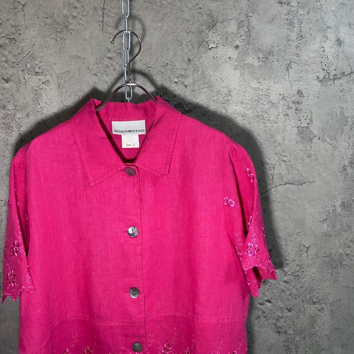 linen embroidery shirt | Vintage.City 古着屋、古着コーデ情報を発信