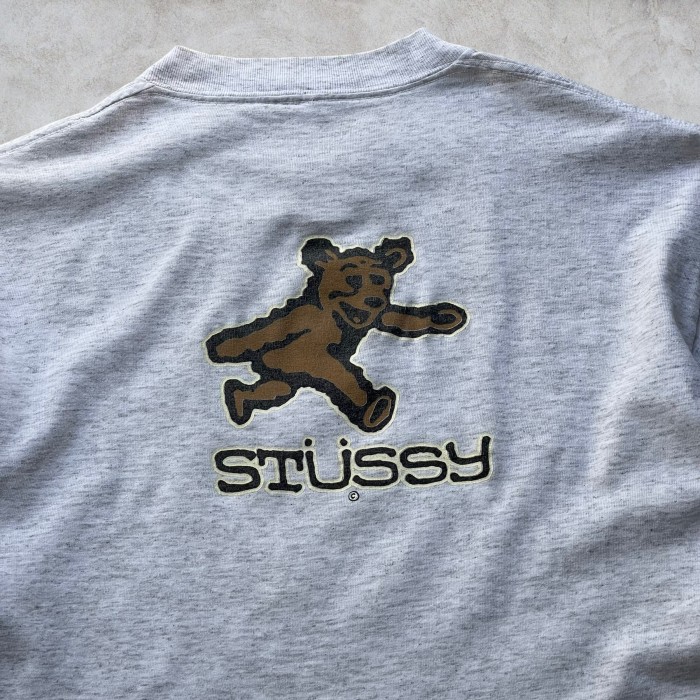 熊クマベアー熊 Stussy ステューシー 80年代ヴィンテージ Tシャツ bear