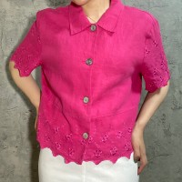 linen embroidery shirt | Vintage.City 빈티지숍, 빈티지 코디 정보