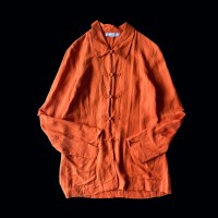 China Design Linen Shirt | Vintage.City 古着屋、古着コーデ情報を発信