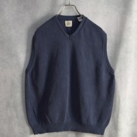90s gap cotton knit vest | Vintage.City 古着屋、古着コーデ情報を発信